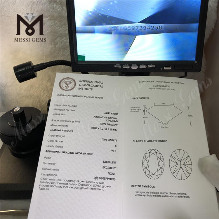 2.05CT E VS1 LG597394236 High Quality OV cvd iaspis in Prices