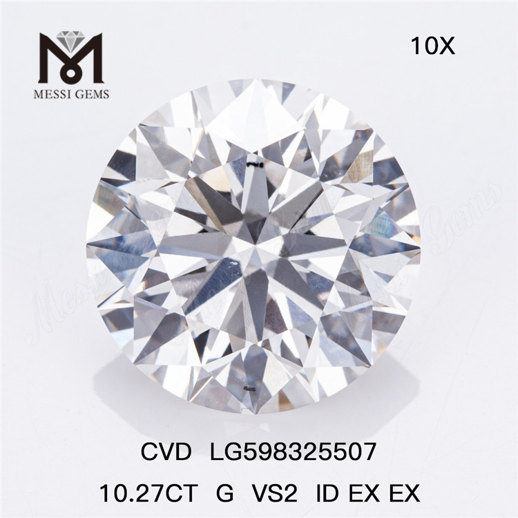 10.27CT G VS2 ID EX EX Man-factis Diamond in mole Quality et Valorem CVD LG598325507丨Messigems