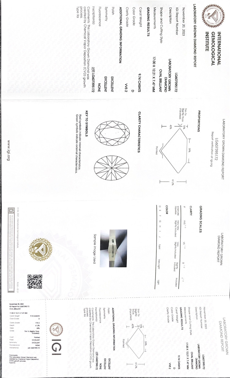 igi magnum Lab creatus crystallini