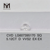 5.12CT D SQ VVS2 lab iaspis china CVD IGI LG607395170