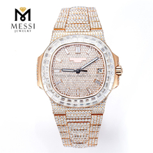 Iced out Moissanite Watch Luxuria and Illuminat MSA-582