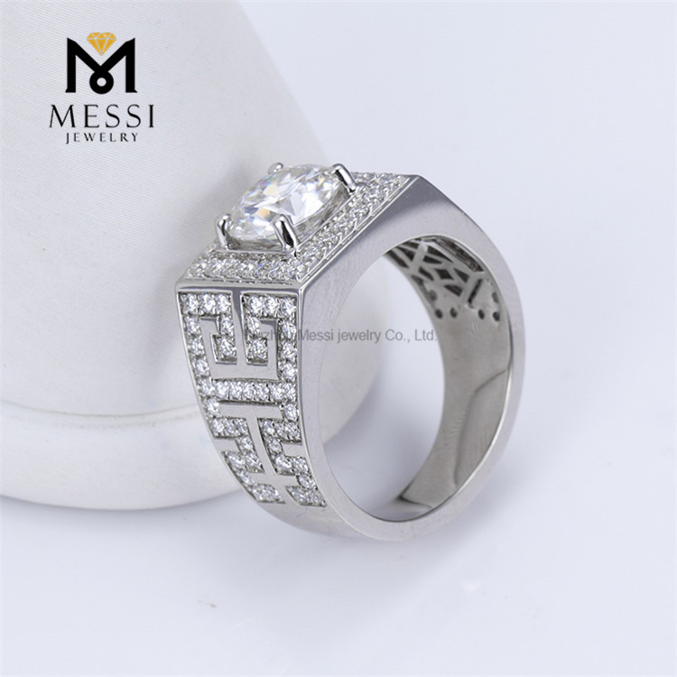 Procuratio Nuptialis Lab Diamond Ring Pro Men in 10k Nuptialis Band Men丨Messijewelry