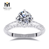 Nativus 4 Claw Moissanite anulus 14k 18K Aurum album Jewelry