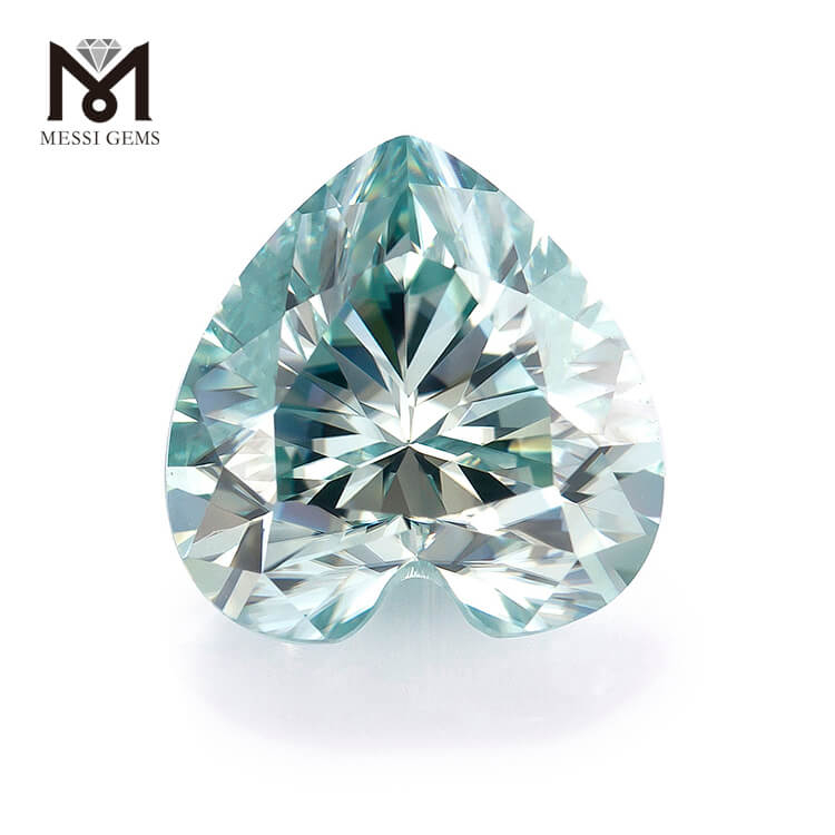 Cor sectis 8*9mm teal laxis gemmis moisanite Lupum amet