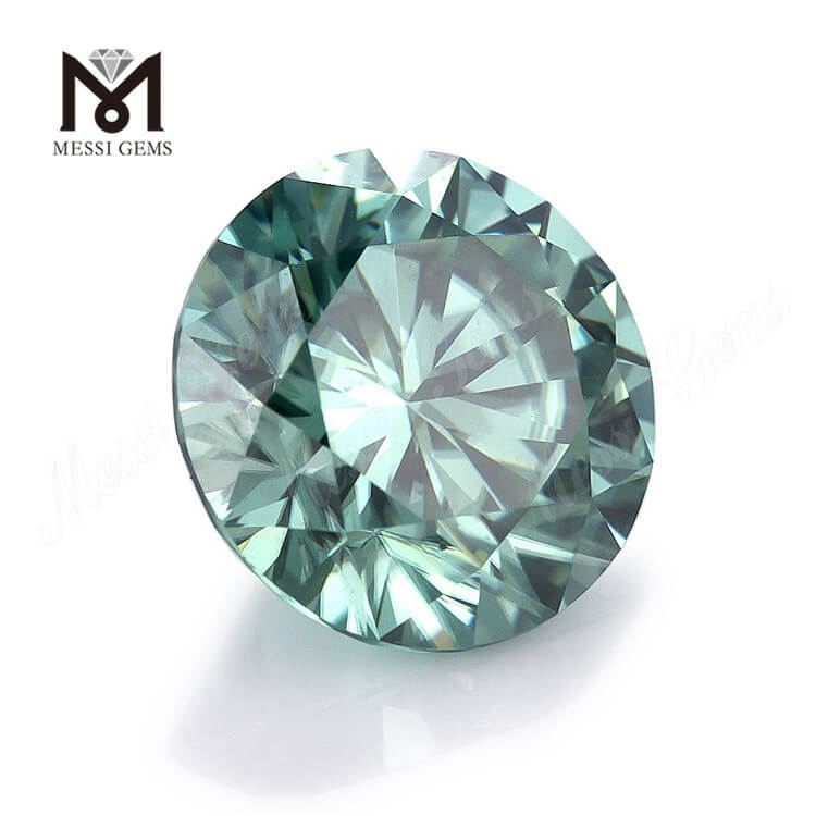 GRA Round Cut Tutus pretium Green 8mm syntheticum moissanite