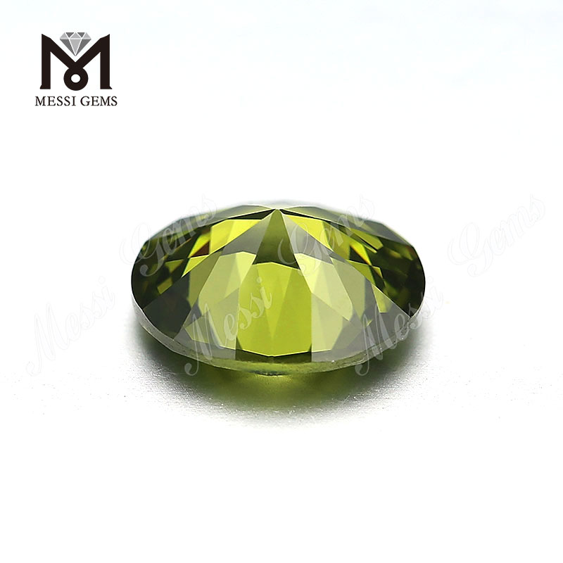 Oval cut 5x7mm Color fabula seu ignis Olivae cubicae zirconiae Heat
