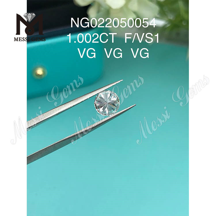 1.002ct circum F solve Gemstone Synthetica Diamond VS1
