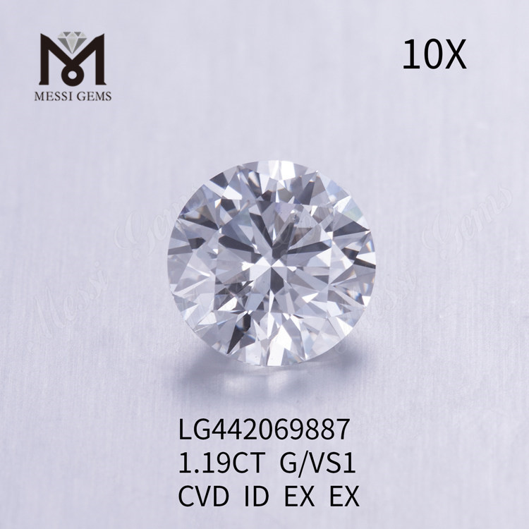 1.19 carat g VS1 SPECIMEN Cut Grade Round 1ct lab diamond