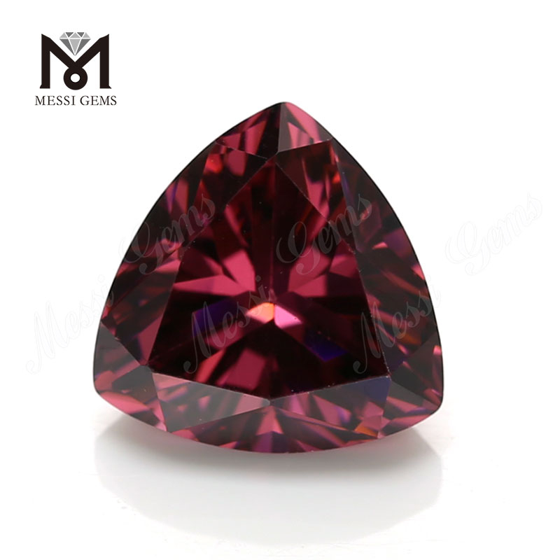 Tutus solve trillion figura 10 x 10mm CZ rhodolite cubicus Zirconia Stone