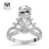 Moissanite anulus nuptialis 14k 18k anulus nuptialis moissanite