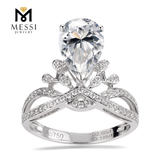 Moissanite anulus nuptialis 14k 18k anulus nuptialis moissanite