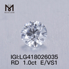 1.0CT E/VS1 Round EX VG Lab Grown Diamond