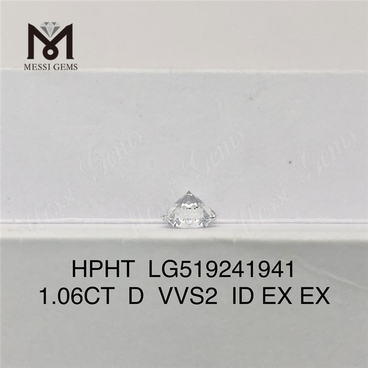 1.06ct VVS Diamond Diamond Ronnd Cut HPHT D color lab Diamond in stock