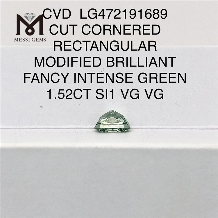 1.52ct puto viridis cvd iaspis rectangularis lab adamas viridis