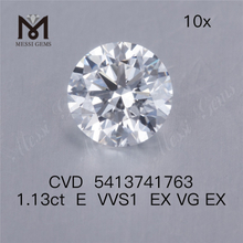 1.10ct E CVD Diamond VVS solutam Alba homo est Diamond Pectus Packing