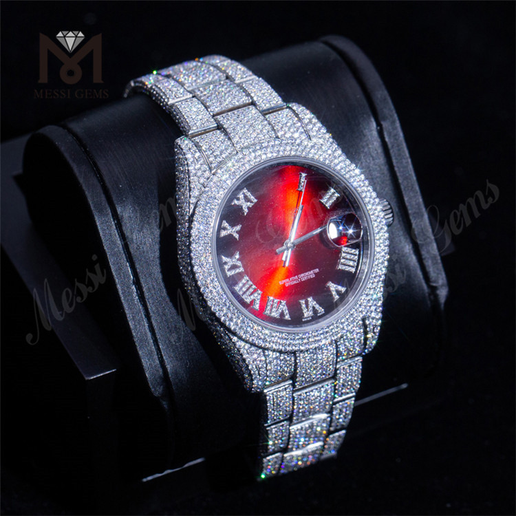 Customized Watch Custom Design Luxury Men Watch DEF Vvs Moissanite Watch