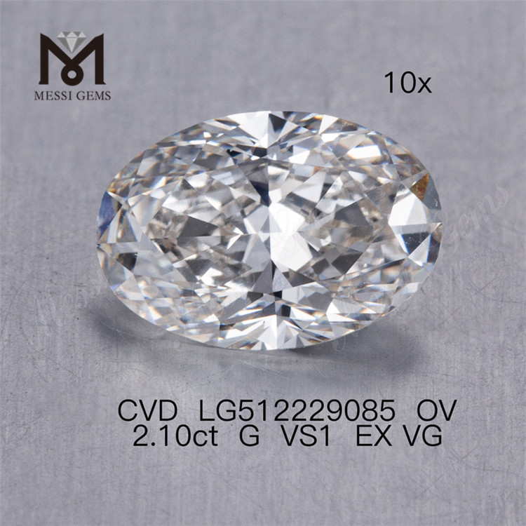 2.1ct G luxuriosus homo fecit adamantes ov cvd lab adamas Lupum