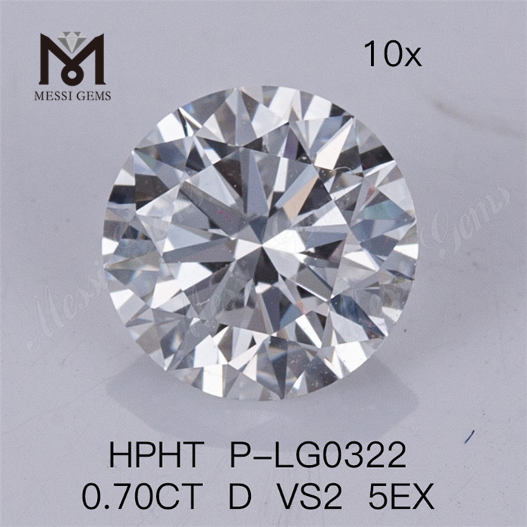 0.70CT HPHT Artificialis Diamond D VS2 5EX Lab Diamonds