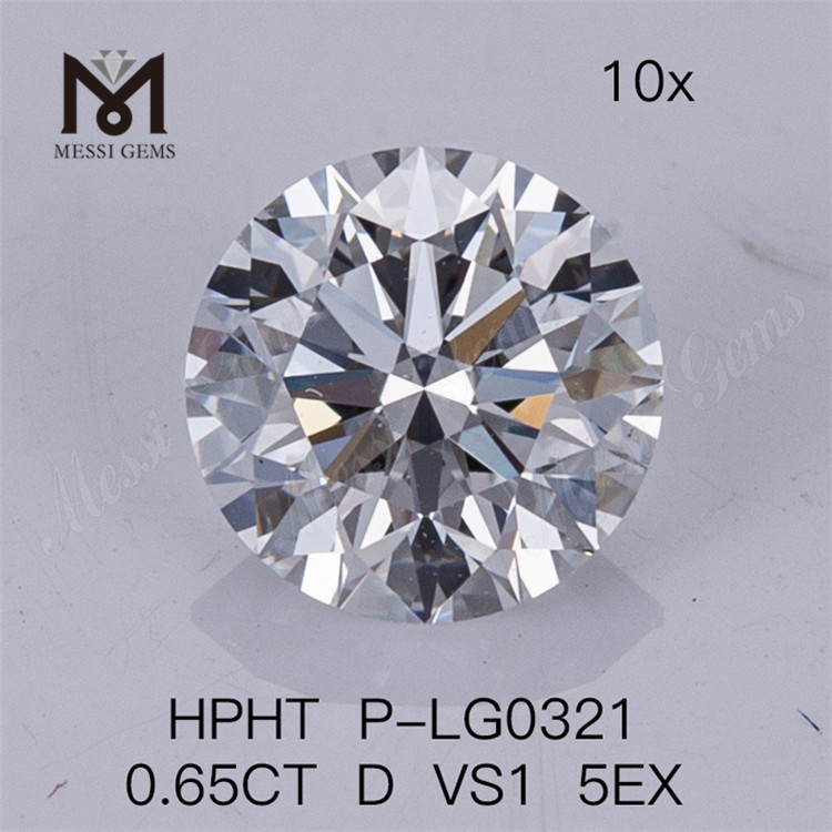 0.65CT HPHT lab adamas D VS1 5EX Lab crevit Diamonds