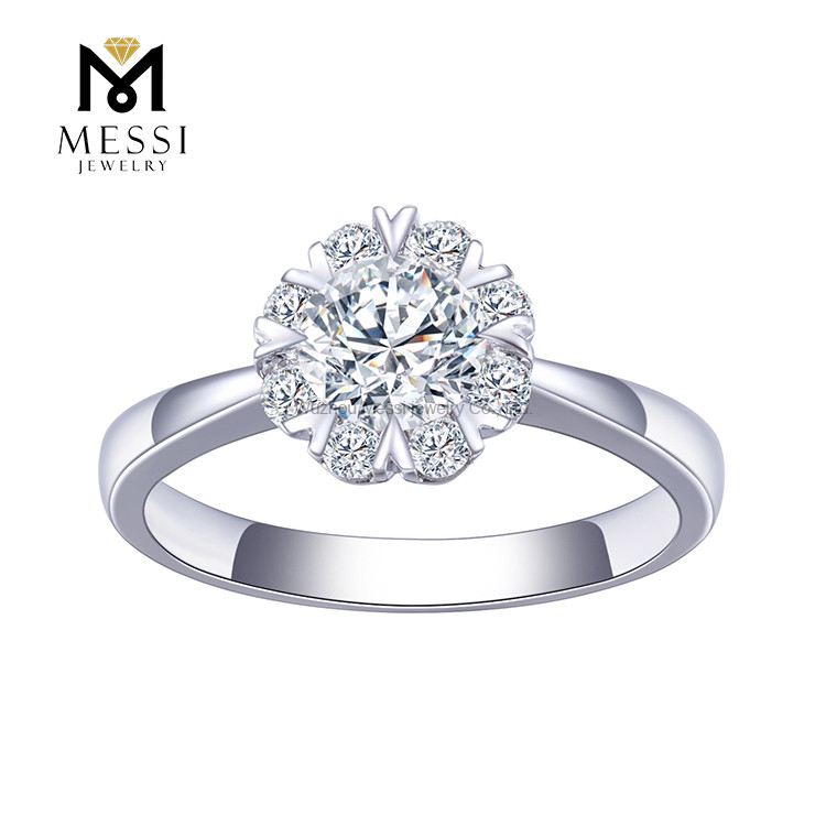 18k album aurum 0.56ct D VVS2 lab adamas anulus platinum nuptialem fecit hominem adamantem