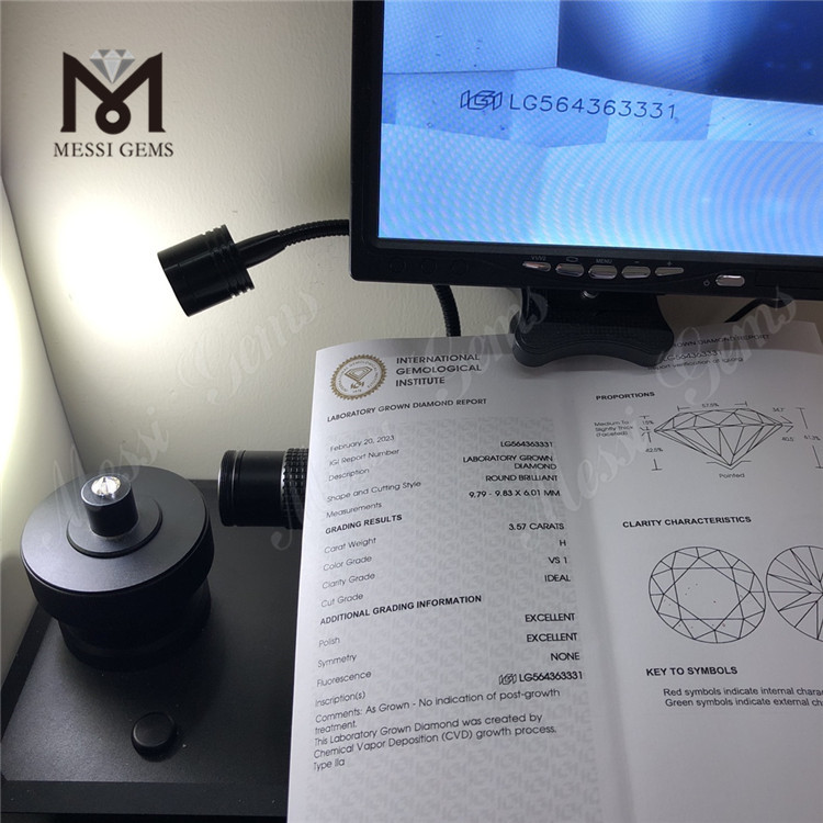 3.57CT H VS1 ID EX LAB iaspis CVD LG564363331