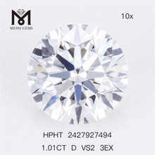 1.01CT D VS2 3EX Round solve Lab Diamond HPHT