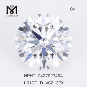 1.01CT D VS2 3EX Round solve Lab Diamond HPHT