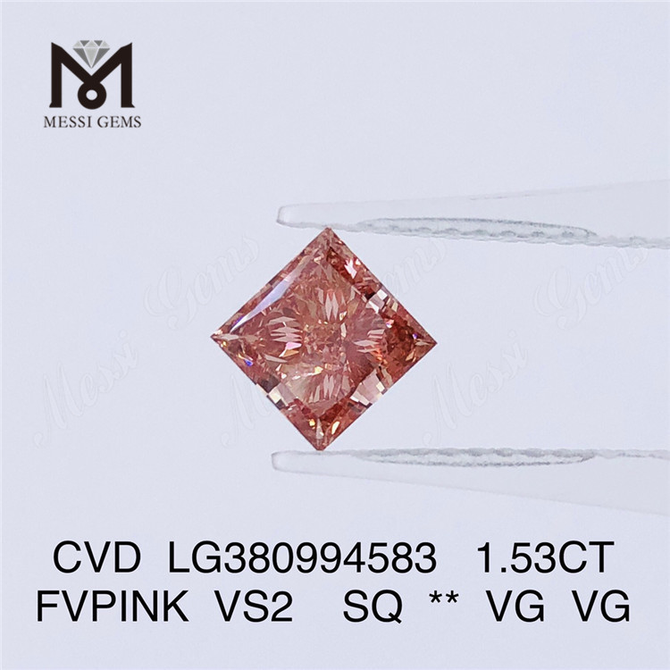 1.53CT FVPINK VS2 SQ LAB iaspis CVD LG380994583