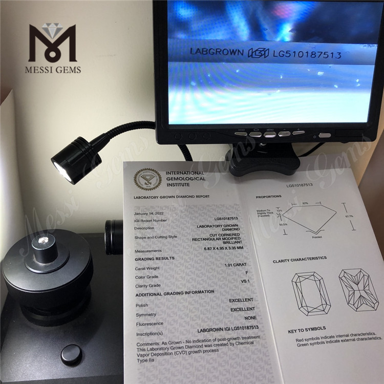 F VS1 EX CVD Lab Grown Diamond IGI Certificate
