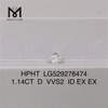 1.14ct D VVS2 ID EX Round optima qualitas homo fecit adamantes
