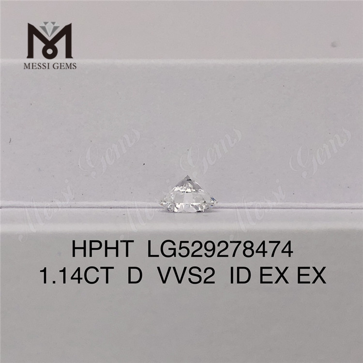 1.14ct D VVS2 ID EX Round optima qualitas homo fecit adamantes