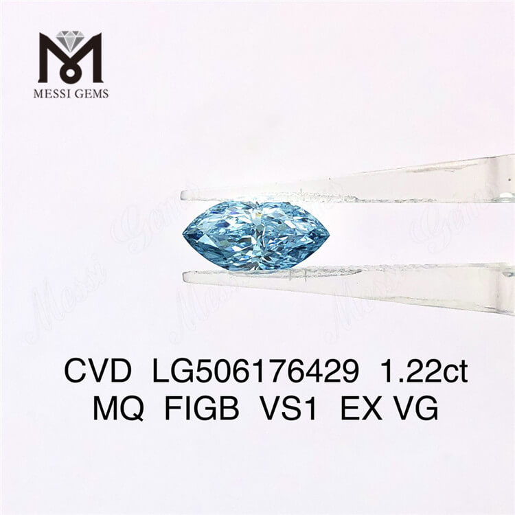 1.22ct Blue synthetise adamantis VS1 IGI lab diamond
