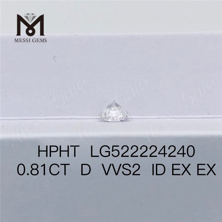 0.81ct D VVS2 ID EX EX HPHT Orbis clarissimum