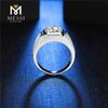 14K 18k Aurum album Plated Silver Ring 9mm 3ct Moissanite Ring pro Man