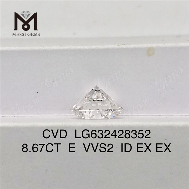 8.67CT E adamantibus non fodit VVS2 ID CVD LG632428352丨Messigems 