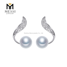 7-8mm akoya Elegans nuptialis Jewelry Silver925 Bacca Crotalia pro Nuptiis