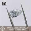 2.09CT D VVS1 EX EX PS CVD Solve Diamond LG598361094 