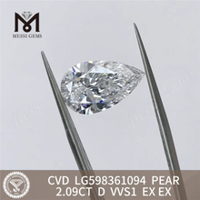 2.09CT D VVS1 EX EX PS CVD Solve Diamond LG598361094 