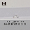  3.04CT D VS1 ID EX rotundum cvd adamas LG594324449