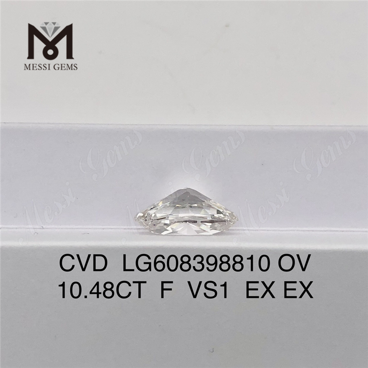 10.48CT OV F VS1 lab adamantes laxos lapides Messigems LG608398810 