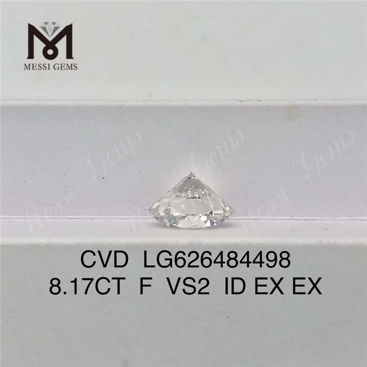 8.17CT F VS2 ID Round IGI Certified Diamonds丨Messigems CVD LG626484498 