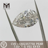 7.03CT G VS1 PEAR IGI Certified Diamond Diamonds .