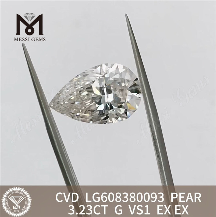 3.23ct igi libellum adamantem VS Quality Affordable CVD Diamonds for Jewelry Designers丨Messigems LG608380093