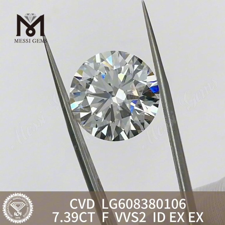 7.39CT F VVS Simulated Diamond Shop Online Our Extensive Inventory of IGI Diamonds丨Messigems LG608380106