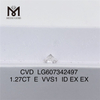 1.27CT E VVS1 1 carat syntheticum adamas CVD