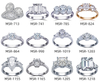 3CT E VVS1 White Aurum 3 Stone Diamond Ring Custom