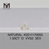 1.50CT D VVS2 3EX Natural Diamond K2211170055 for sale Discover Exquisite Gems\'Messigems