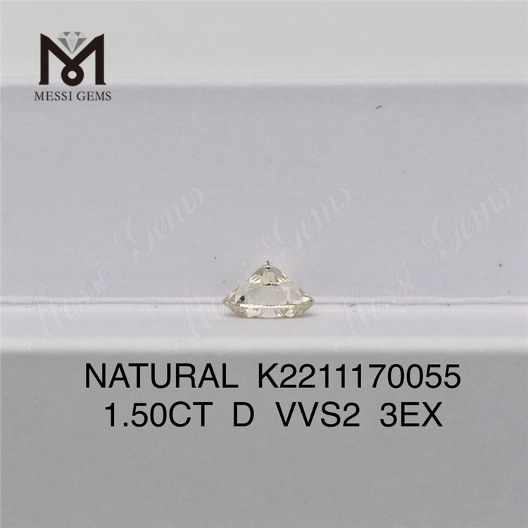 1.50CT D VVS2 3EX Natural Diamond K2211170055 for sale Discover Exquisite Gems\'Messigems