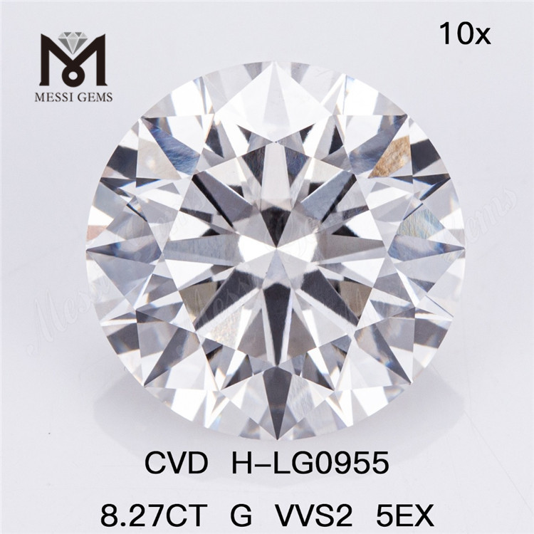 8.27CT G VVS2 ID EX EX CVD Diamond Empower Your Jewelry Business LG602336106丨Messigems