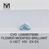 3.13ct VS1 Blue Flos Lab factum Diamond Pectus CVD LG608378285